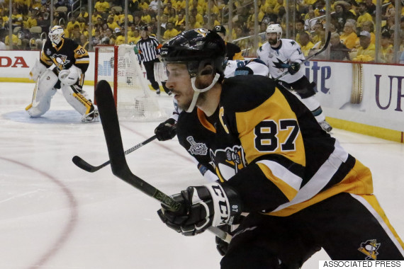 Sidney Crosby plays against the San Jose Sharks May 30