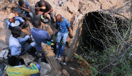 Six workers safely rescued from South African abandoned gold mine